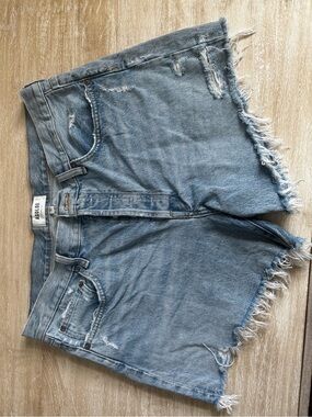 AGOLDE Parker Blue Denim Cutoff Shorts